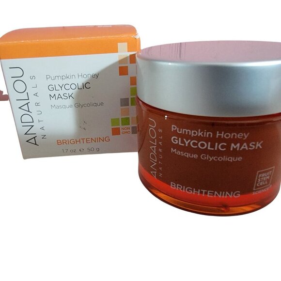 ANDALOU BRIGHTENING PUMPKIN HONEY GLYCOLIC MASK NIB - Picture 1 of 8